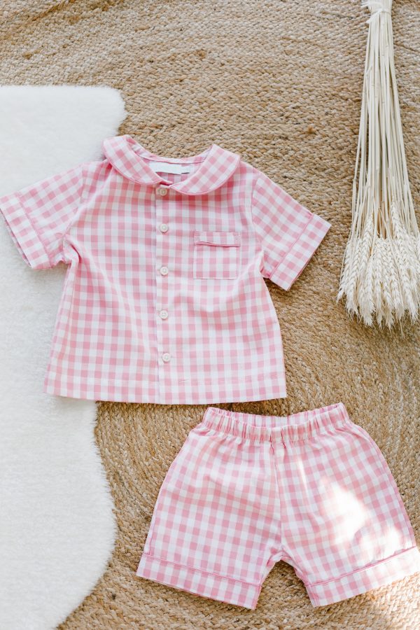 Pyjama JoMarine fille
Vichy rose et blanc