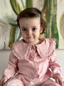 Pyjama fille en double gaze de coton GOTS